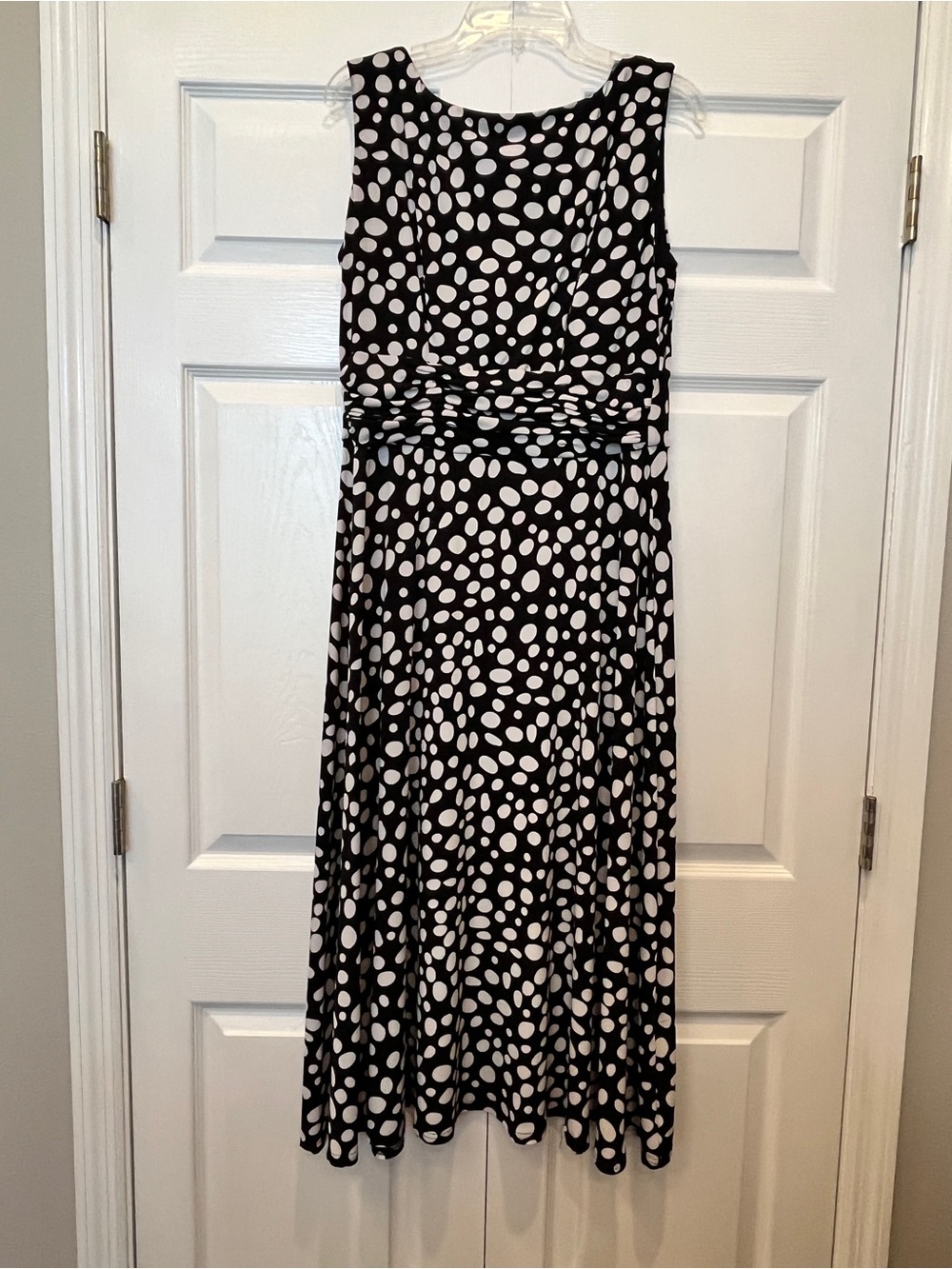 Jessica Howard Black & White Polka Dot Dress